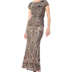 Stunning champagne / gold evening dress 16w